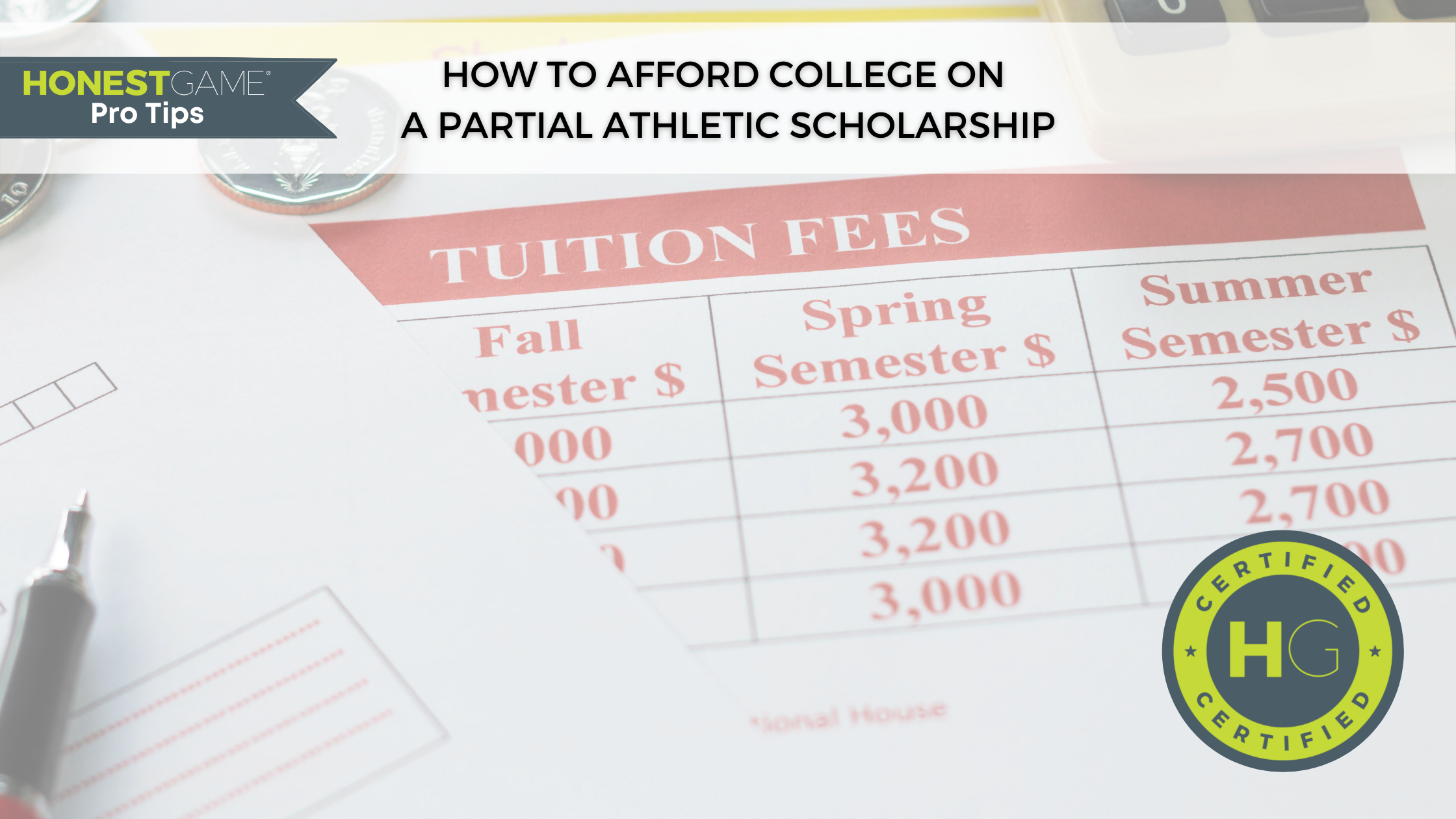 What Does A Partial Athletic Scholarship Cover