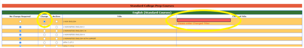 NCAA Courses Update #2