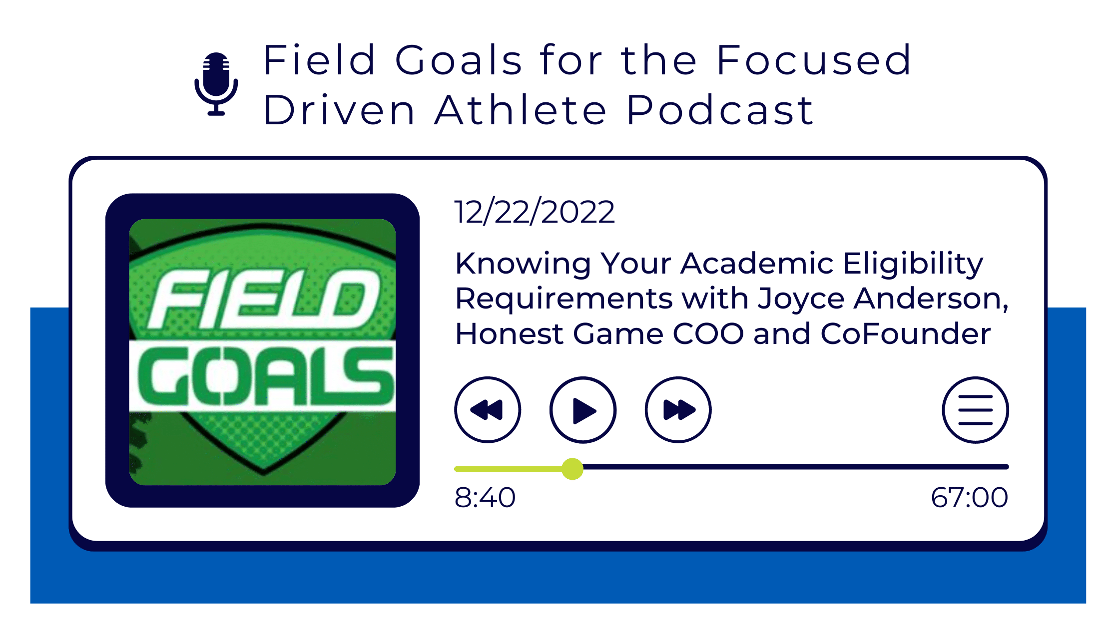 Field Goals for the Focused Driven Athlete Podcast